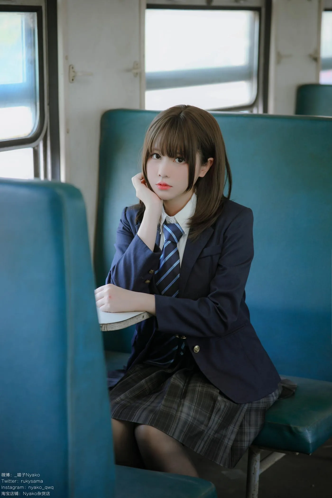 Nyako喵子 – NO.37 痴·女子校生2 火车jk [80P]插图7
